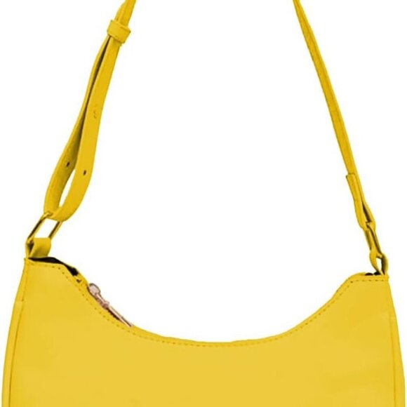 Small Crescent Shoulder Bags for Women, Cute Handbag Mini Clutch Purse Underarm - Picture 1 of 4